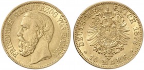 BADEN. Friedrich I., 1852-1907. J. 186, EPA 10/3. 
Ein zweites Exemplar.
f. vz / vz