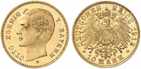 BAYERN. Otto II., 1886-1913. J. 201, EPA 10/11. 
Ein zweites Exemplar.
f. St