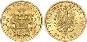 HAMBURG. J. 210, EPA 20/14. 
20 Mark 1878.
f. St