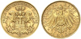 HAMBURG. J. 211, EPA 10/16. 
Ein zweites Exemplar.
winz. Rdf., vz / f. St