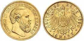 HESSEN. Ludwig IV., 1877-1892. J. 220, EPA 10/20. 
Ein zweites Exemplar.
f. vz