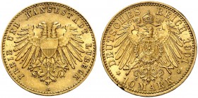 LÜBECK. J. 227, EPA 10/23. 
Ein zweites Exemplar.
f. St