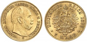 PREUSSEN. Wilhelm I., 1861-1888. J. 244 C, EPA 5/84. 
Ein drittes Exemplar.
z - St