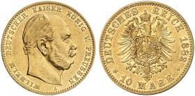 PREUSSEN. Wilhelm I., 1861-1888. J. 245 A, EPA 10/36. 
10 Mark 1882 A. RR !
ss