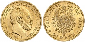 PREUSSEN. Wilhelm I., 1861-1888. J. 246 A, EPA 20/30. 
Ein zweites Exemplar.
f. St