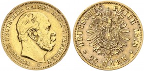 PREUSSEN. Wilhelm I., 1861-1888. J. 246 C, EPA 20/32. 
20 Mark 1878 C. R !
ss
