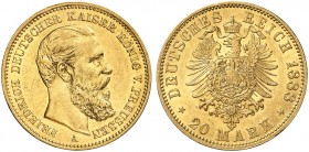 PREUSSEN. Friedrich III., 1888. J. 248, EPA 20/33. 
20 Mark 1888.
vz