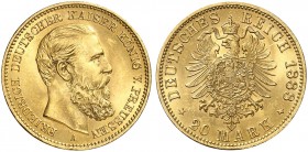 PREUSSEN. Friedrich III., 1888. J. 248, EPA 20/33. 
Ein zweites Exemplar.
f. St