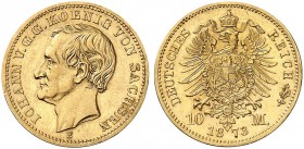 SACHSEN. Johann, 1854-1873. J. 257, EPA 10/43. 
Ein zweites Exemplar.
vz
