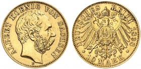 SACHSEN. Albert, 1873-1902. J. 263, EPA 10/45. 
10 Mark 1898.
ss