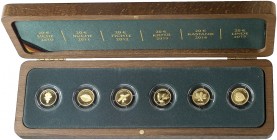 GEDENKMÜNZEN. J. 552 ff. 
Kompletter Satz von 6 Stück: 20 Euro 2010, Eiche, 2011, Buche, 2012, Fichte, 2013, Kiefer, 2014, Kastanie, 2015, Linde.
Go...