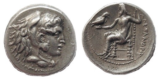Kings of Macedonia - Alexander III 336-323 BC, Drachm
 "Side"(?)323-317 Heracle...