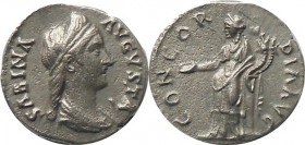 Sabina wife of Hadrian,  AR Denarius