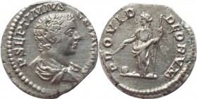 Geta as Caesar 197-209, AR Denarius