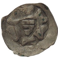 Albrecht III 1358-1395
Pfennig, Vienna mint - Lusch.159 ...Av:Six leafs of rose...