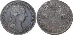 Josef II. 1765-1790, Kronenthaler - 1789 Mailand