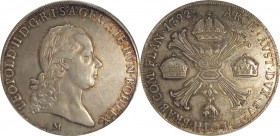 Leopold II. 1790-1792, Kronentaler - 1792 Mailand