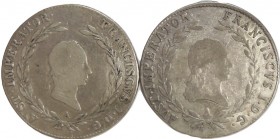 Franz II. 1792-1835, 20 Kreuzer - 1820 and 1828 Wien