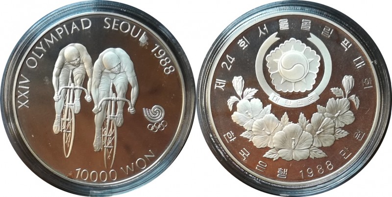 10000 Won - 1988, Olympics Game Soul - KM.76
33,62g Ag(925/1000)...
PROOF
Wei...