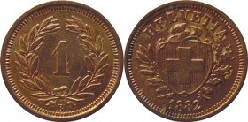 Swiss, 1 Rappen 1882