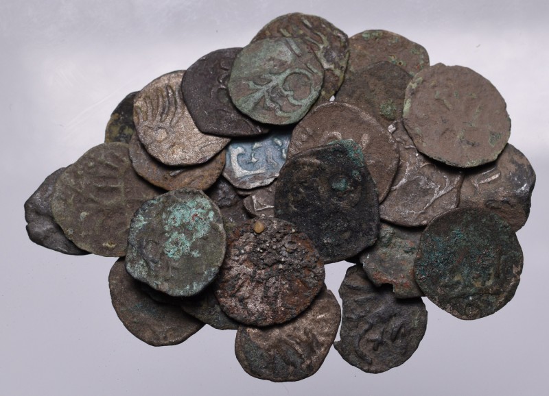Lot of 30 polish denarii
Denary jagiellońskie, zestaw 30 egz.
 Możliwe fałszer...