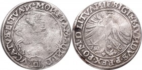 Sigismund I the Old, 1 groschen 1535, Vilnius
Zygmunt I Stary, Grosz 1535, Wilno
 Obiegowy, niedobity egzemplarz, patyna. 

Grade: VF- 
Reference...