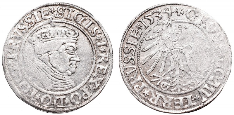 Sigismund I, Groschen 1534, Thorn
Zygmunt I Stary, Grosz 1534, Toruń - popiersi...