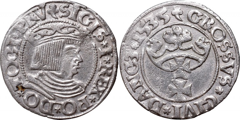 Sigismund I, Groschen 1535, Danzig
Zygmunt I Stary, Grosz 1535, Gdańsk - PRV
 ...