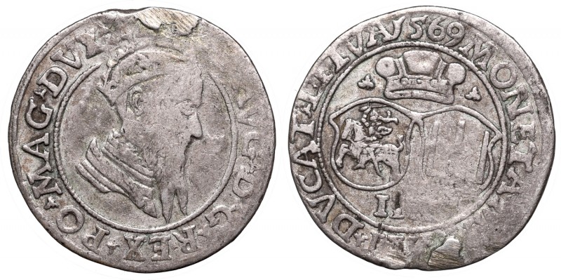 Sigismund II August, 4 groschen 1569, Vilnius, L/LITVA
Zygmunt II August, Czwor...