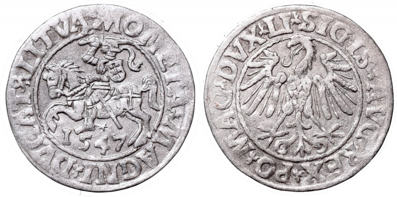 Sigismund II Augustus, Half-groat 1547, Vilnius - LI/LITVA
Zygmunt II August, P...