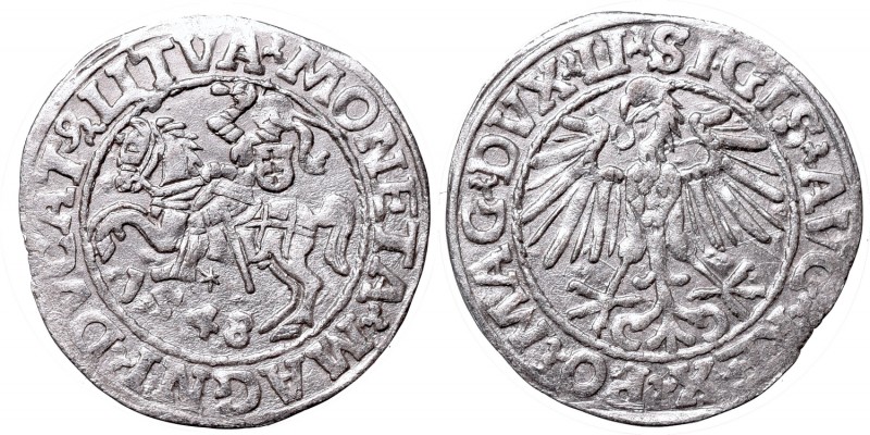 Sigismund II Augustus, Half-groat 1548, Vilnius - LI/LITVA
Zygmunt II August, P...