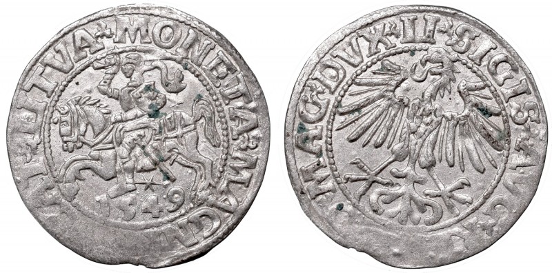 Sigismund II Augustus, Half-groat 1549, Vilnius - LI/LITVA
Zygmunt II August, P...