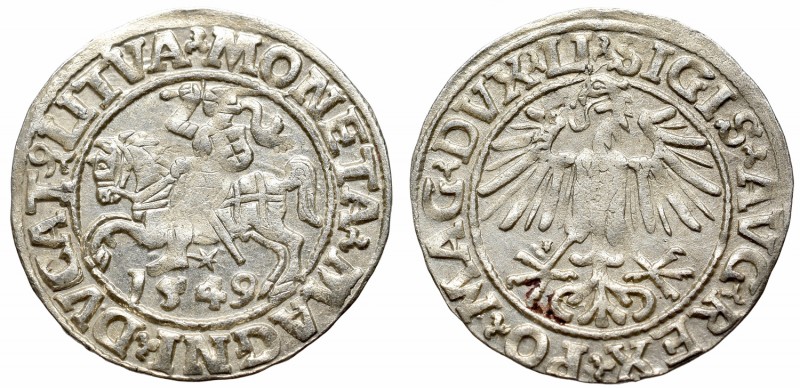 Sigismund II Augustus, 1/2 groschen 1549, Vilnius - LI/LITVA
Zygmunt II August,...