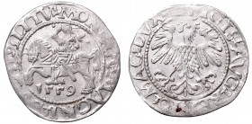 Sigismund II Augustus, Half-groat 1559, Vilnius - LI/LITV
Zygmunt II August, Półgrosz 1559, Wilno - LI/LITV
 Pięknie zachowany egzemplarz, ładny poł...