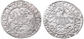 Sigismund II Augustus, Half-groat 1559, Vilnius - L/LITV
Zygmunt II August, Półgrosz 1559, Wilno - L/LITV
 Wspaniale zachowany egzemplarz, ładny poł...