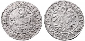 Sigismund II Augustus, Half-groat 1559. Vilnius, L/LITVA
Zygmunt II August, Półgrosz 1559, Wilno, L/LITVA
 Pięknie zachowany egzemplarz. Podwójnie w...