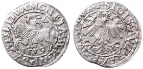 Sigismund II Augustus, Half-groat 1559, Vilnius, L/LITVA
Zygmunt II August, Półgrosz 1559, Wilno, L/LITVA
 Ładnie zachowany egzemplarz, patyna, nalo...