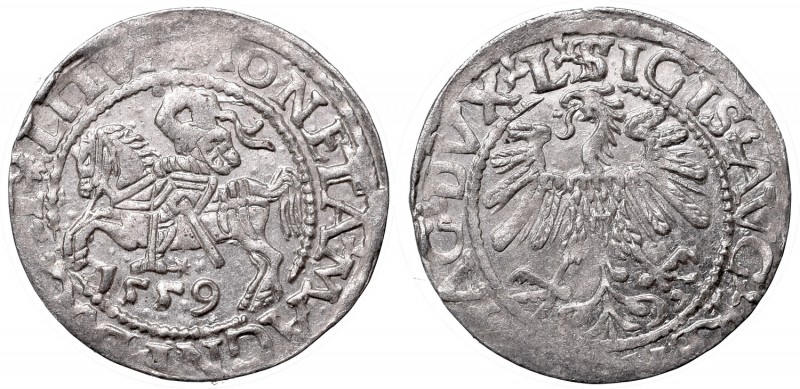 Sigismund II Augustus, Half-groat 1559, Vilnius, L/LITVA
Zygmunt II August, Pół...
