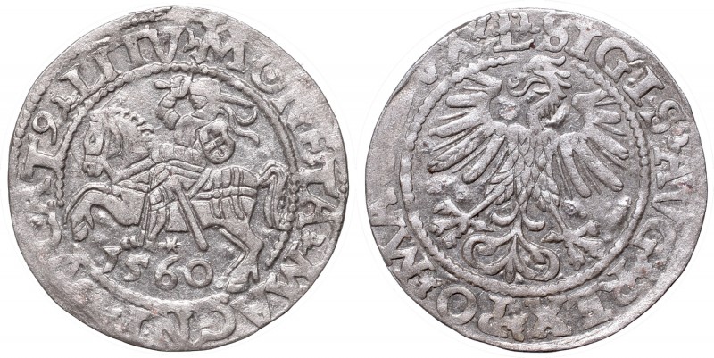 Sigismund II Augustus, Half-groat 1560, Vilnius, L/LITV
Zygmunt II August, Półg...