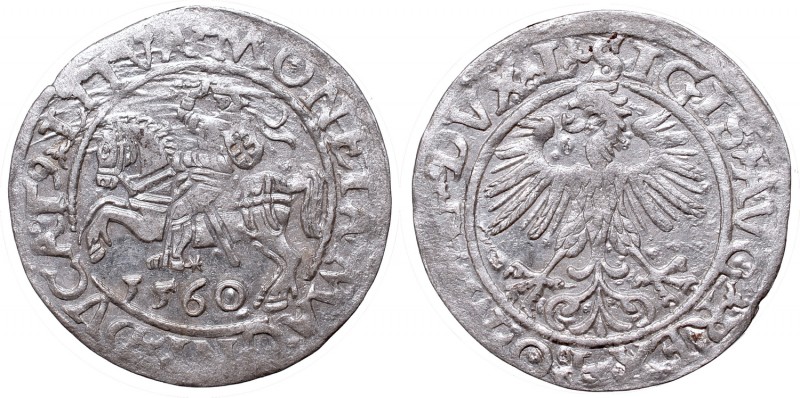 Sigismund II Augustus, Half-groat 1560, Vilnius, L/LITVA
Zygmunt II August, Pół...