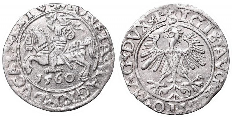 Sigismund II Augustus, Half-groat 1560, Vilnius, L/LITV
Zygmunt II August, Półg...