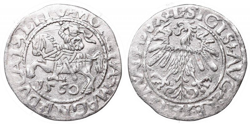 Sigismund II Augustus, Half-groat 1560, Vilnius, L/LITV
Zygmunt II August, Półg...