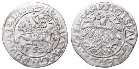 Sigismund II Augustus, Half-groat 1560, Vilnius, L/LITV
Zygmunt II August, Półgrosz 1560, Wilno, L/LITV
 Ładnie zachowany egzemplarz, niedobity. Na ...
