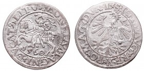 Sigismund II August, Half-groat 1560, Vilnius, L/LITV
Zygmunt II August, Półgrosz 1560, Wilno, L/LITV
 Obiegowy, w pełni czytelny egzemplarz. Odmian...