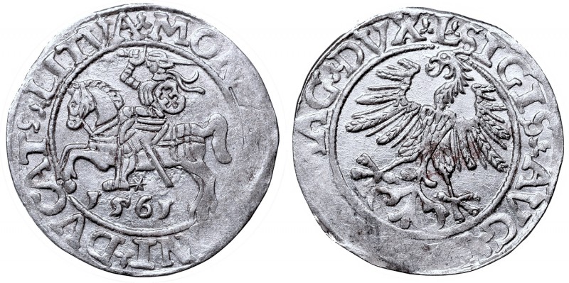 Sigismund II Augustus, Half-groat 1561, Vilnius, L/LITVA
Zygmunt II August, Pół...