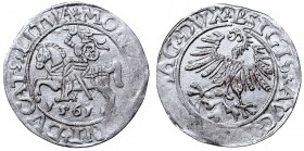 Sigismund II Augustus, Half-groat 1561, Vilnius, L/LITVA
Zygmunt II August, Półgrosz 1561, Wilno, L/LITVA
 Około menniczy egzemplarz, delikatnie nie...