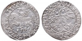 Sigismund II Augustus, Half-groat 1561, Vilnius, L/LITVA
Zygmunt II August, Półgrosz 1561, Wilno, L/LITVA
 Ładny, trochę niedobity egzemplarz. Patyn...