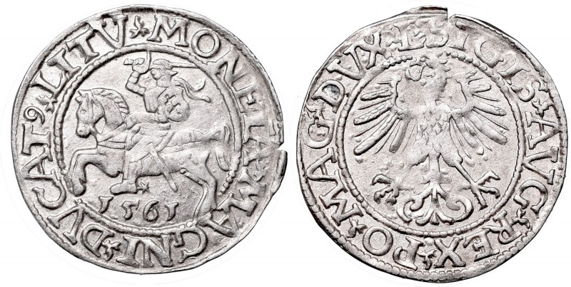 Sigismund II Augustus, Half-groat 1561, Vilnius, L/LITV
Zygmunt II August, Półg...