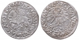 Sigismund II Augustus, Half-groat 1563, Vilnius, L/LITV
Zygmunt II August, Półgrosz 1563, Wilno, L/LITV
 Ładny, lekko niedobity egzemplarz. Patyna. ...