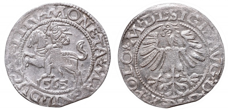 Sigismund II Augustus, Half-groat 1565, Vilnius, L/LITV
Zygmunt II August, Półg...